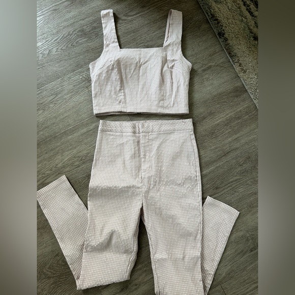 Chocolate Pants - Matching gingham set chocolate USA